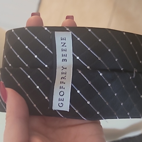 Geoffrey beene men's tie black, silver/gold/multicolored - Picture 3 of 6